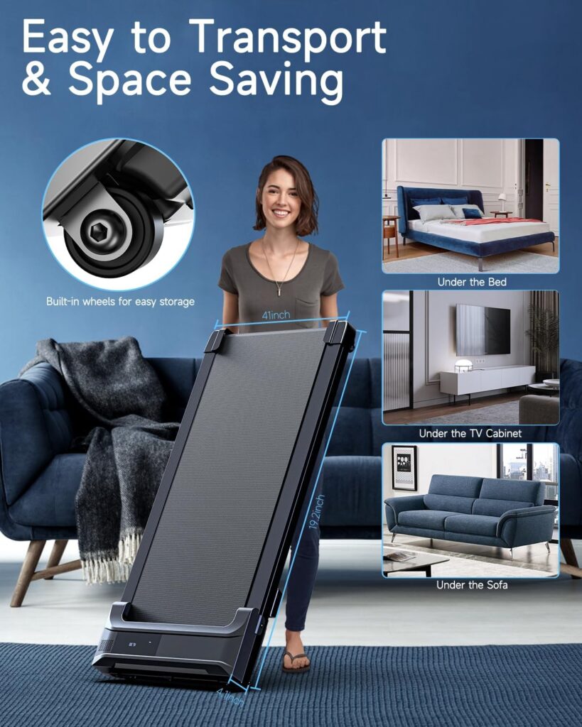 Compact Buztrio Walking Pad Treadmill